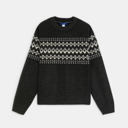 Pull motif scandinave noir...