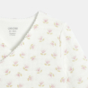 Ensemble 3 pièces fleuri rose naissance fille