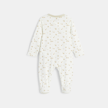 Dors-bien velours étoiles beige bébé garçon