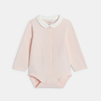 Ensemble 3 pièces fleuri rose naissance fille