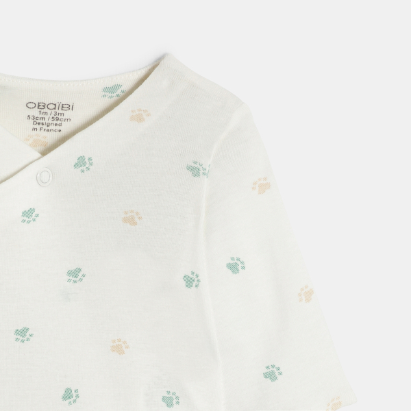 Body évolutif étoiles vert bébé mixte (lot de 2)