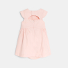 Robe fleur relief rose bébé fille