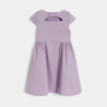 Robe chic détail nœud mauve Fille