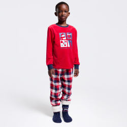 Pyjama 2 pièces motif hiver rouge Garçon