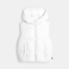Doudoune sans manches blanc Fille