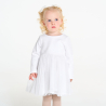 Robe de cérémonie 2 en 1 blanc bébé fille