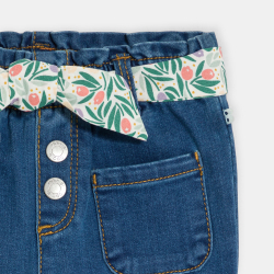 Pantalon paperbag denim...