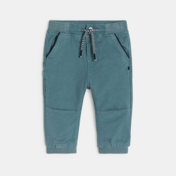 Pantalon toile uni à taille...