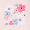 Sweat molleton imprimé rose bébé fille