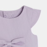Robe de fête à nœud mauve bébé fille