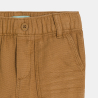 Pantalon lin et coton marron bébé garçon