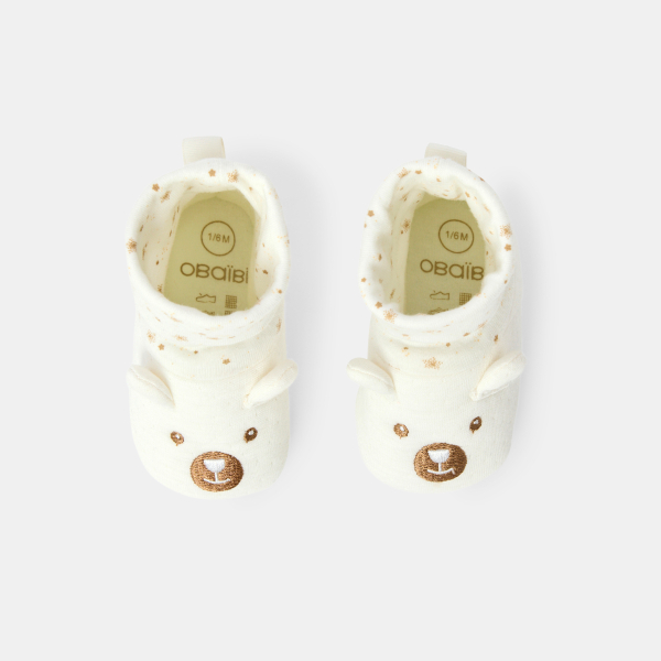 Chaussons chaussettes ourson bébé fille
