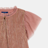 Robe lamée terre de sienne Fille