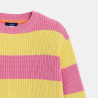 Pull à rayures rose Fille