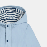 Manteau ciré à capuche bleu bébé garçon