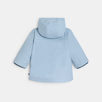 Manteau ciré à capuche bleu bébé garçon