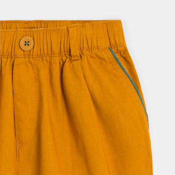 Short loose en lin uni...