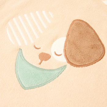 رداء استحمام إسفنجي برسمة كلب، للأطفال حديثي الولادة.