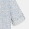 Chemise imprimée bleu Garçon