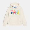 Sweat-shirt à capuche écru Garçon