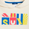 Sweat-shirt à capuche écru Garçon