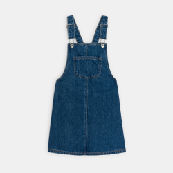 Robe-salopette en jean brut...