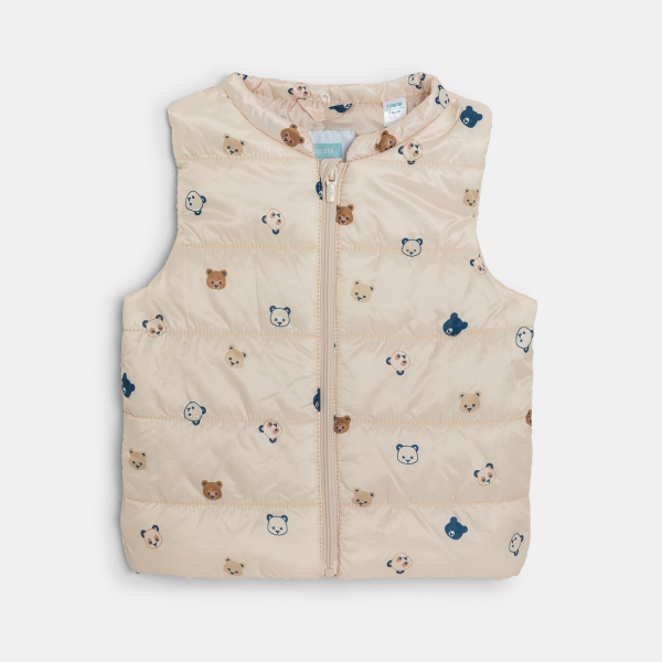 Parka 2 en 1 avec gilet amovible marron bébé garçon