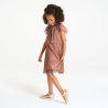 Robe lamée terre de sienne Fille