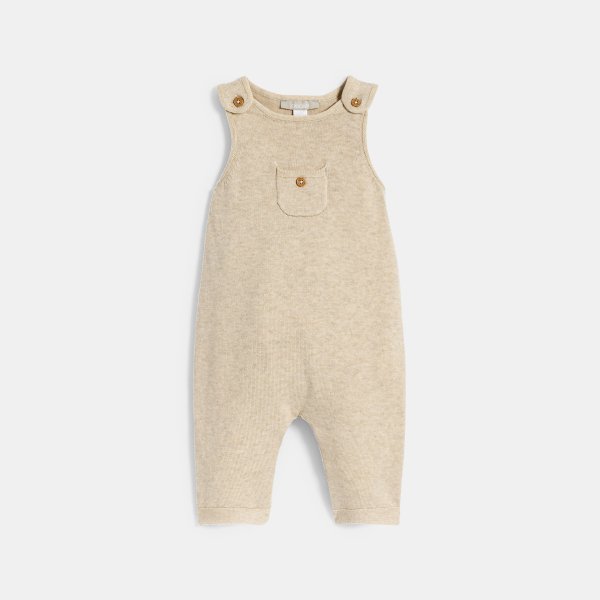 Combinaison maille tricot et body rose bébé fille