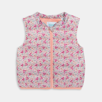 سترة باركا 3 في 1 مع جيليه قابل للإزالة باللون البيج للفتيات الرضع