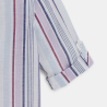 Chemise rayée mauve Garçon