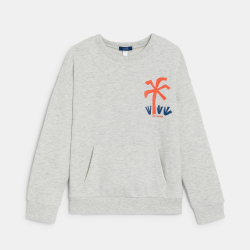 Sweat-shirt en molleton...