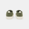 Chaussure toile à scratch vert bébé garçon