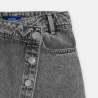 Mini jupe-short en jean grise fille