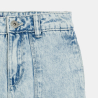 Jean large délavé bleu Fille
