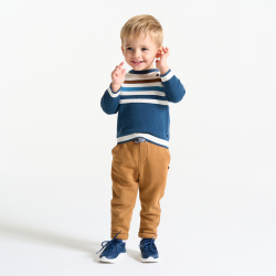 Jogging molleton marron bébé garçon