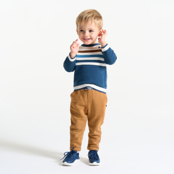 Jogging molleton marron bébé garçon