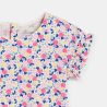 T-shirt fruit coton fantaisie rose bébé fille