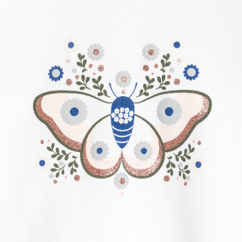 T-shirt papillon en relief...