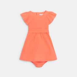 Robe chic coton reliefé...