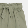 Short fluide ceinturé kaki Fille