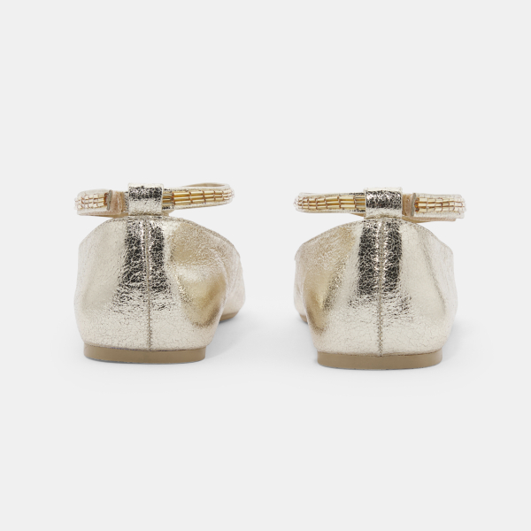 Ballerine croisée irisé fille