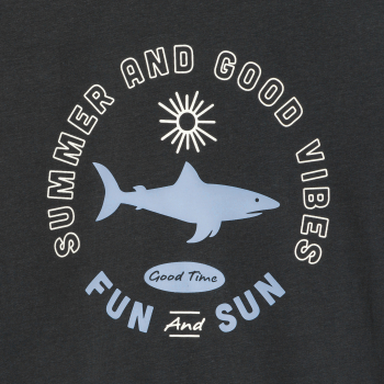 T-shirt manches courtes à message marron Garçon