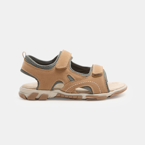 Sandales tout terrain à scratch marron garçon