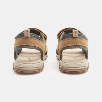 Sandales tout terrain à scratch marron garçon