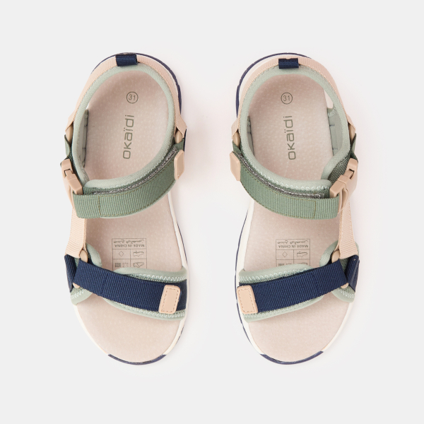 Sandales tout terrain à scratch bleu garçon