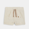 Short molleton beige bébé garçon