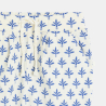 Pantalon jersey coton palmier bleu bébé fille