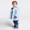 Manteau ciré à capuche bleu bébé garçon
