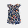 Combi courte légère imprimée bébé fille